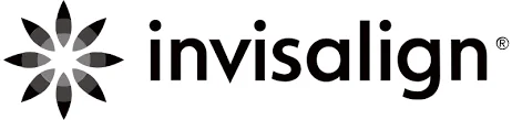Logo of Invisalign, the developer and introducer of clear aligner technology in 1997, to address a wide range of orthodontic issues such as misalignments and overbite.